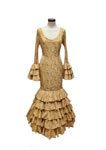 Size 38. Flamenco Dress. Mod. Bequer Mostaza 255.372€ #50329BEQUERMSTZ38